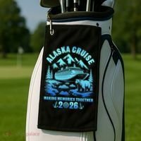 Alaska Family Cruise 2026 Vacation Golf Towel thumb 2
