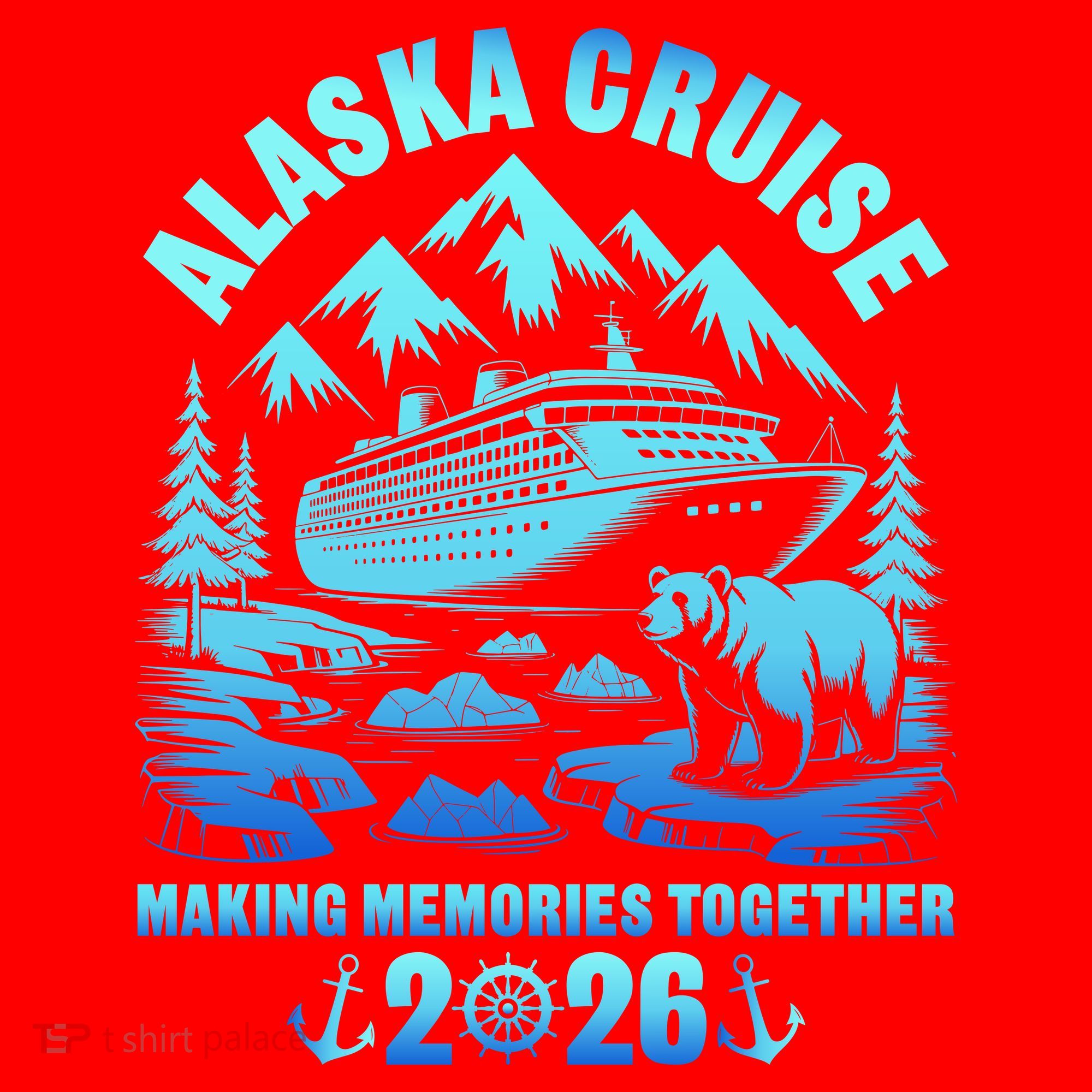 Alaska Family Cruise 2026 Vacation Santa Hat