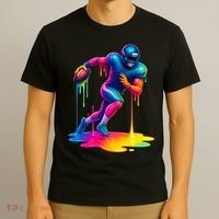 American Football Colorful Graphic T-Shirt thumb 3