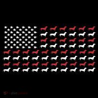 American Flag Dachshund Patriotic Gift Funny Dachshund Doxie Lover Gift Coffee Mug thumb 5
