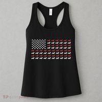 American Flag Dachshund Patriotic Gift Funny Dachshund Doxie Lover Gift Women's Tank Top thumb 3