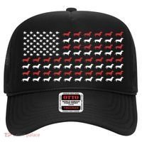 American Flag Dachshund Patriotic Gift Funny Dachshund Doxie Lover Gift Hat thumb 0