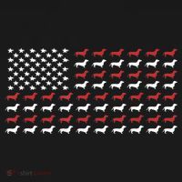American Flag Dachshund Patriotic Gift Funny Dachshund Doxie Lover Gift Kids Sweatshirt thumb 2