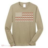 American Flag Dachshund Patriotic Gift Funny Dachshund Doxie Lover Gift Long Sleeve Shirt thumb 0