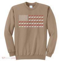 American Flag Dachshund Patriotic Gift Funny Dachshund Doxie Lover Gift Sweatshirt thumb 0