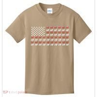 American Flag Dachshund Patriotic Gift Funny Dachshund Doxie Lover Gift Kids T-Shirt thumb 0
