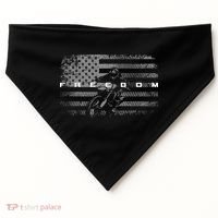 American Flag Dirt Bike Motocross USA-Made Doggie Bandana thumb 0