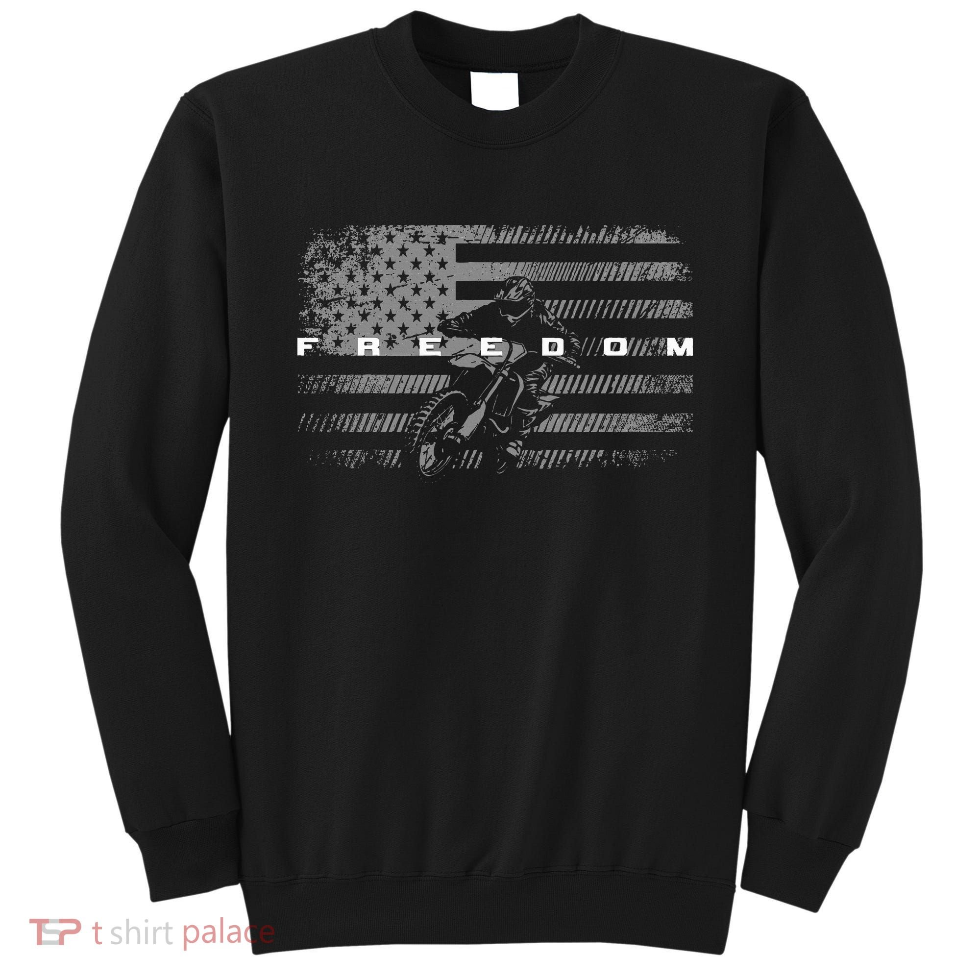 American Flag Dirt Bike Motocross Sweatshirt