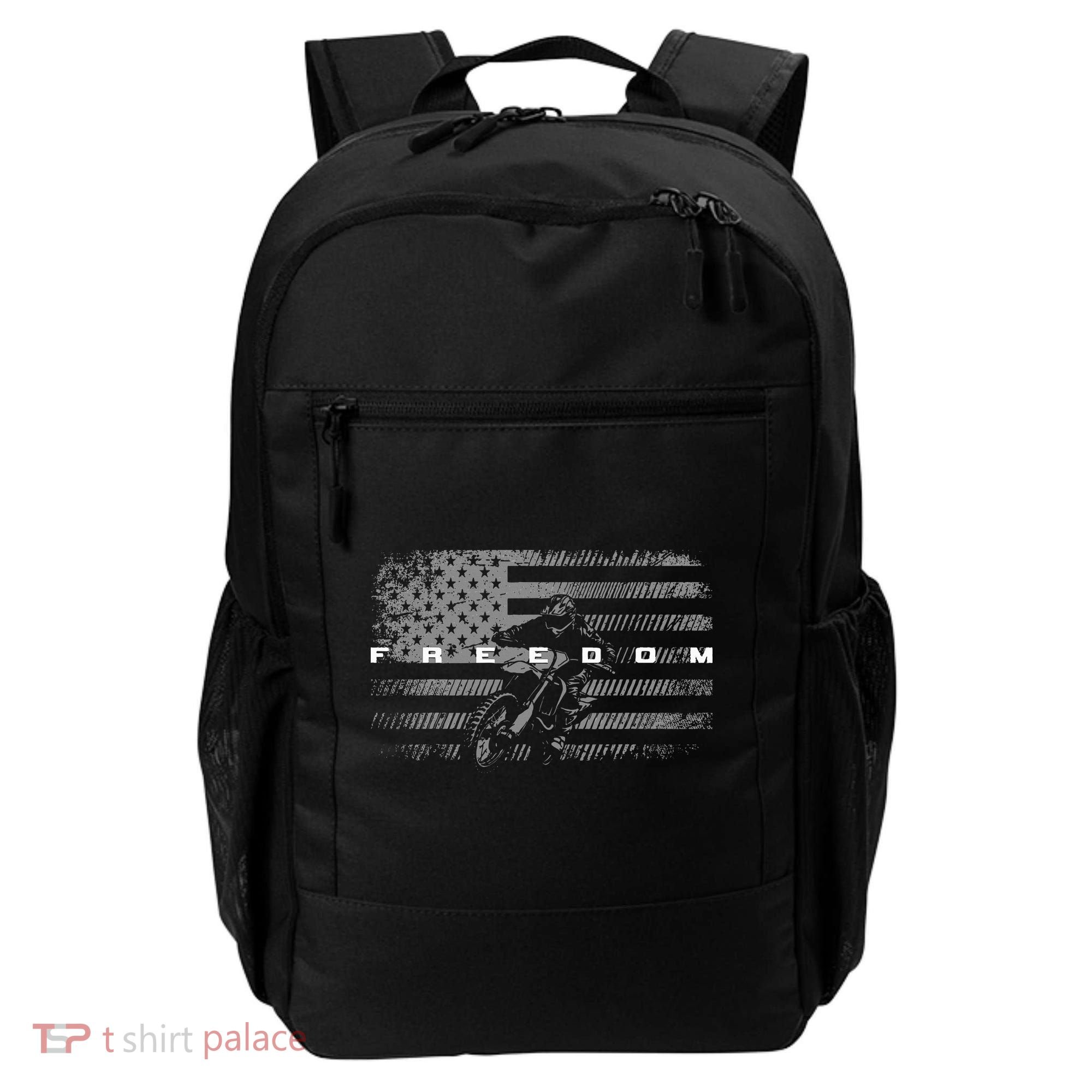 American Flag Dirt Bike Motocross Backpack