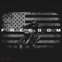 American Flag Dirt Bike Motocross Women's Hoodie thumb 2
