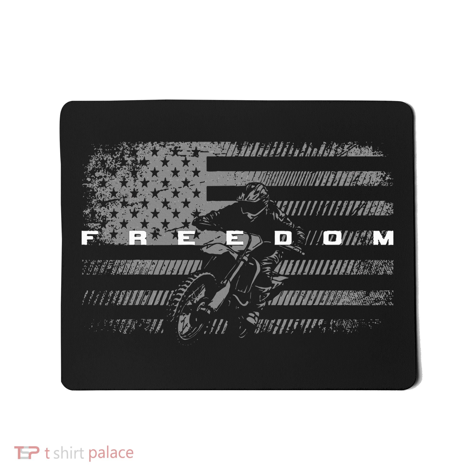 American Flag Dirt Bike Motocross Mousepad