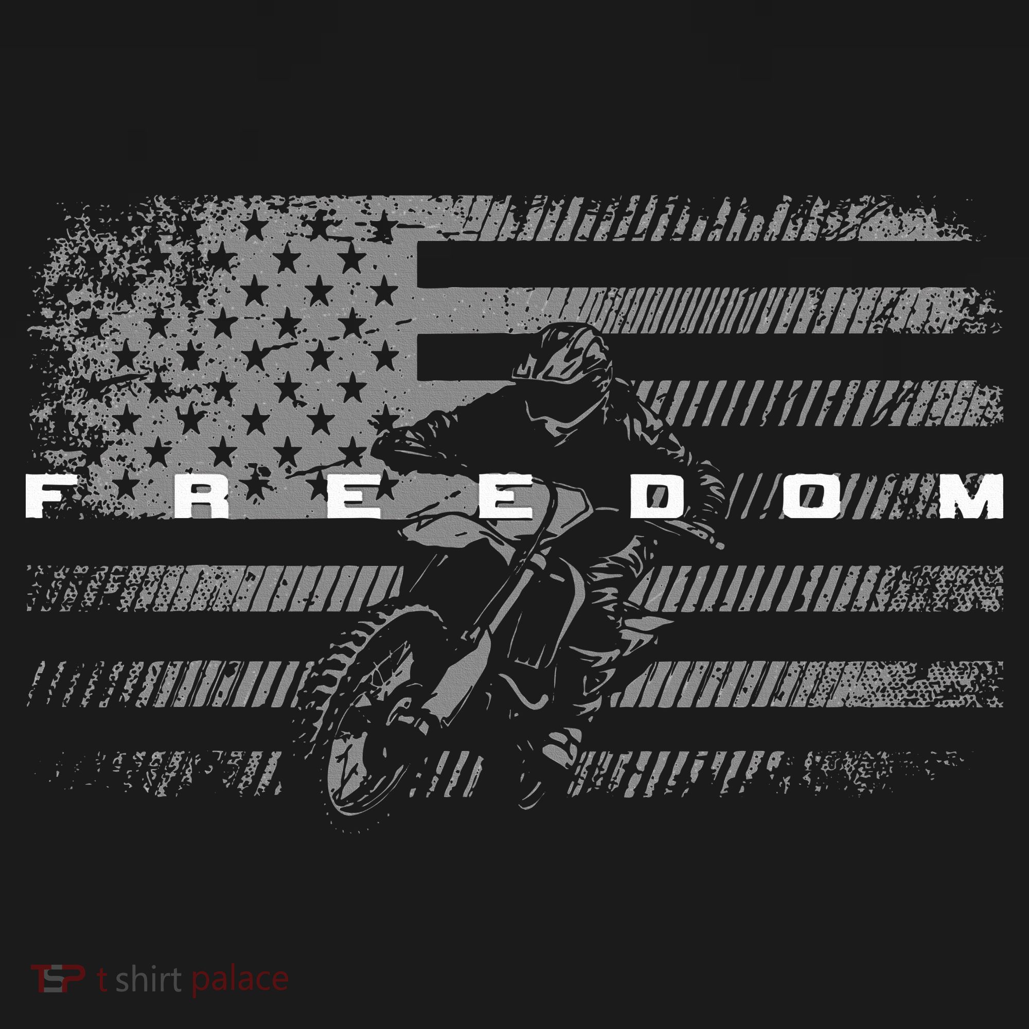American Flag Dirt Bike Motocross Women's Tank Top