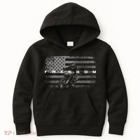 American Flag Dirt Bike Motocross Kids Hoodie thumb 0