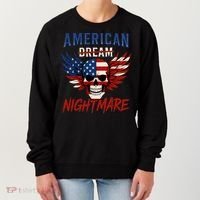American Flag Dream Nightmare Women's Sweatshirt thumb 0