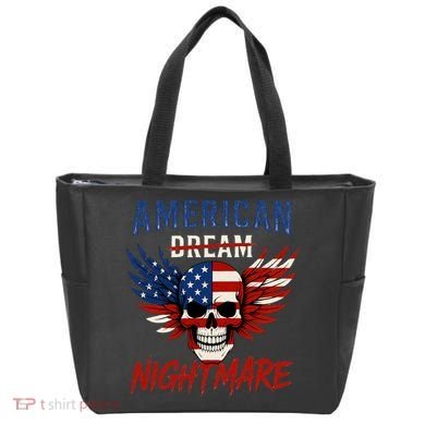 American Flag Dream Nightmare Tote Bag