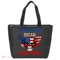 American Flag Dream Nightmare Tote Bag thumb 0