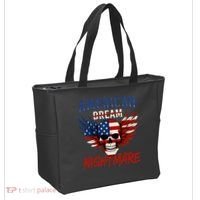 American Flag Dream Nightmare Tote Bag thumb 2