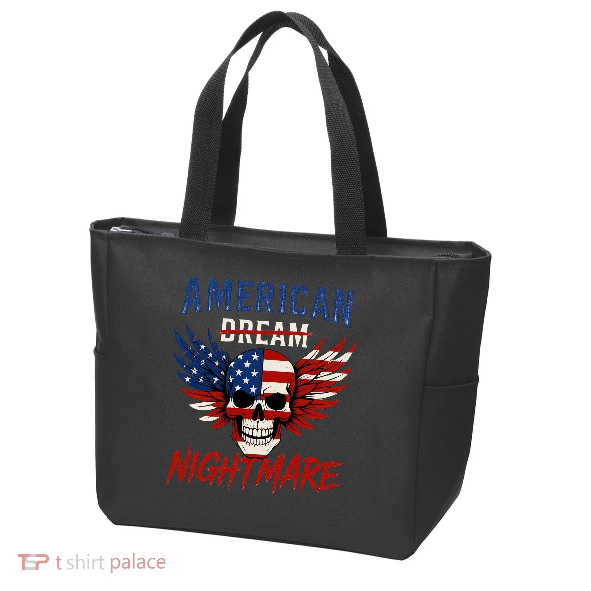 American Flag Dream Nightmare Tote Bag