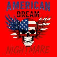 American Flag Dream Nightmare Santa Hat thumb 1