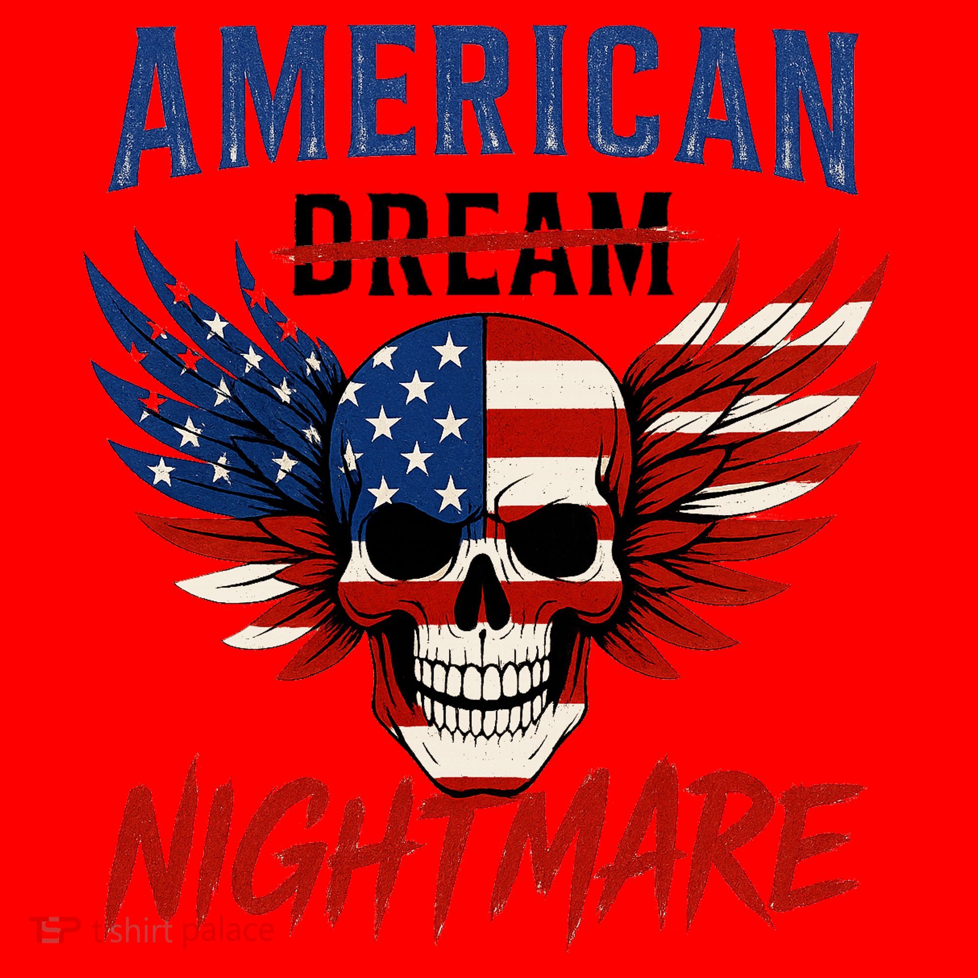 American Flag Dream Nightmare Santa Hat