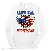 American Flag Dream Nightmare Long Sleeve Shirt thumb 0