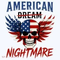 American Flag Dream Nightmare Bucket Hat thumb 4