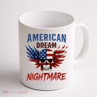 American Flag Dream Nightmare Coffee Mug thumb 1