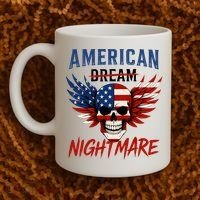 American Flag Dream Nightmare Coffee Mug thumb 2