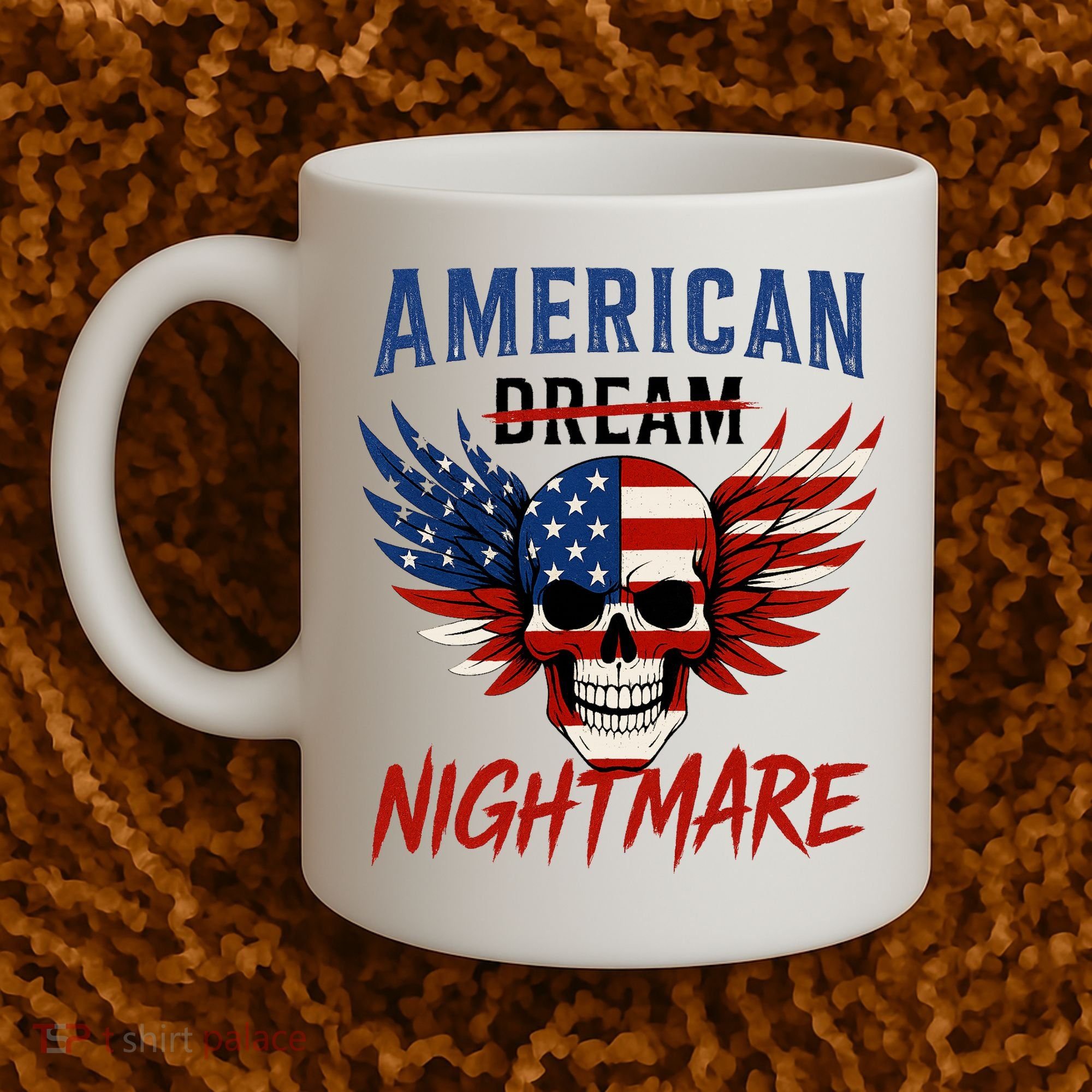 American Flag Dream Nightmare Coffee Mug