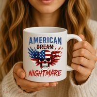 American Flag Dream Nightmare Coffee Mug thumb 3