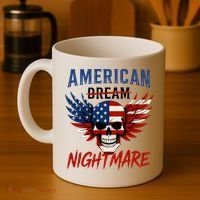 American Flag Dream Nightmare Coffee Mug thumb 4