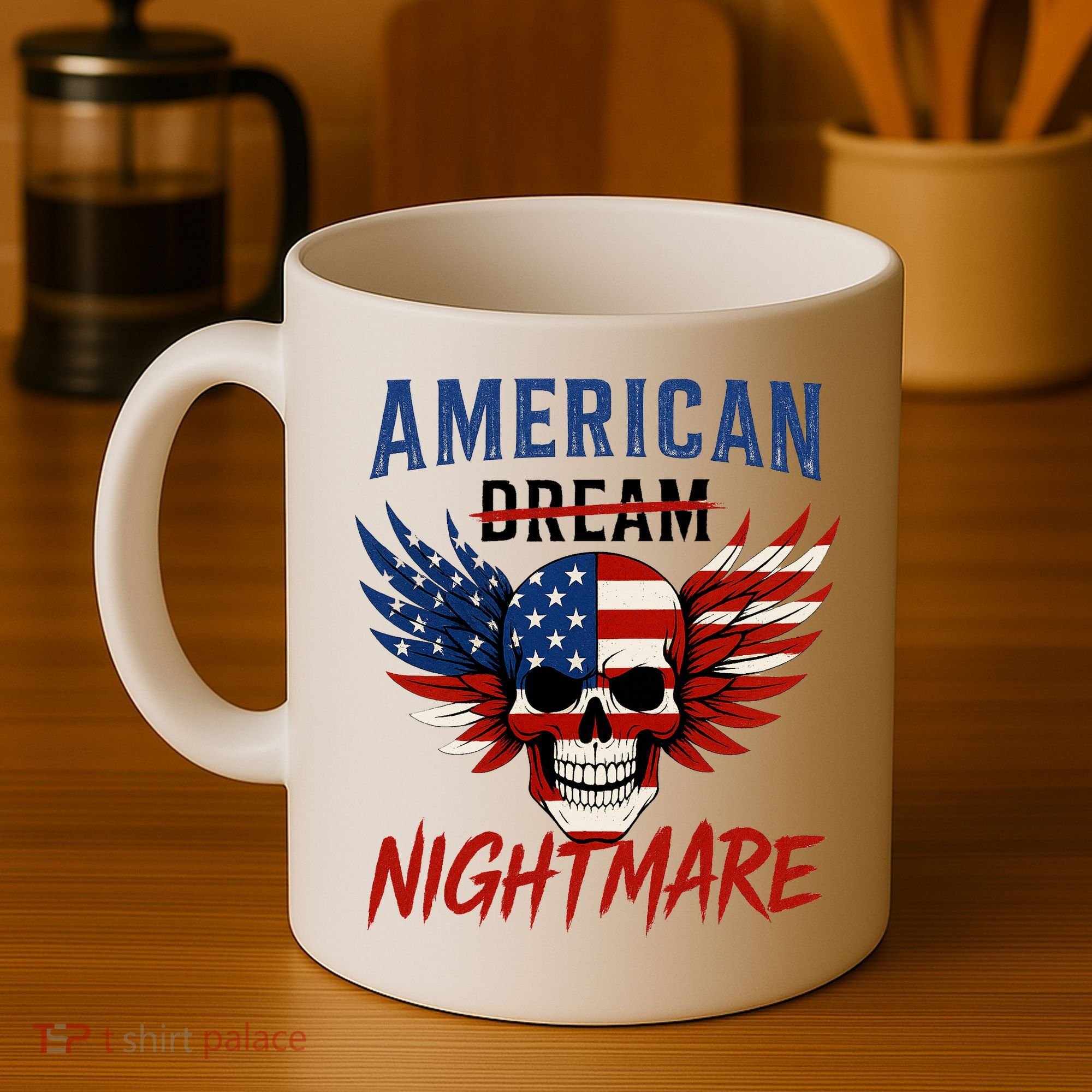 American Flag Dream Nightmare Coffee Mug