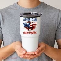 American Flag Dream Nightmare Tumbler thumb 2