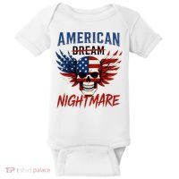 American Flag Dream Nightmare Baby Bodysuit thumb 0