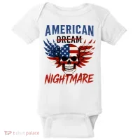 American Flag Dream Nightmare Baby Bodysuit thumb 0