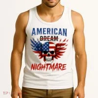 American Flag Dream Nightmare Tank Top thumb 3