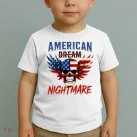 American Flag Dream Nightmare Toddler T-Shirt thumb 2