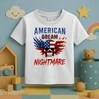 American Flag Dream Nightmare Toddler T-Shirt thumb 3