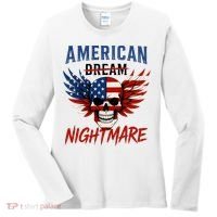 American Flag Dream Nightmare Women's Long Sleeve Shirt thumb 0