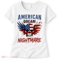 American Flag Dream Nightmare Women's T-Shirt thumb 0