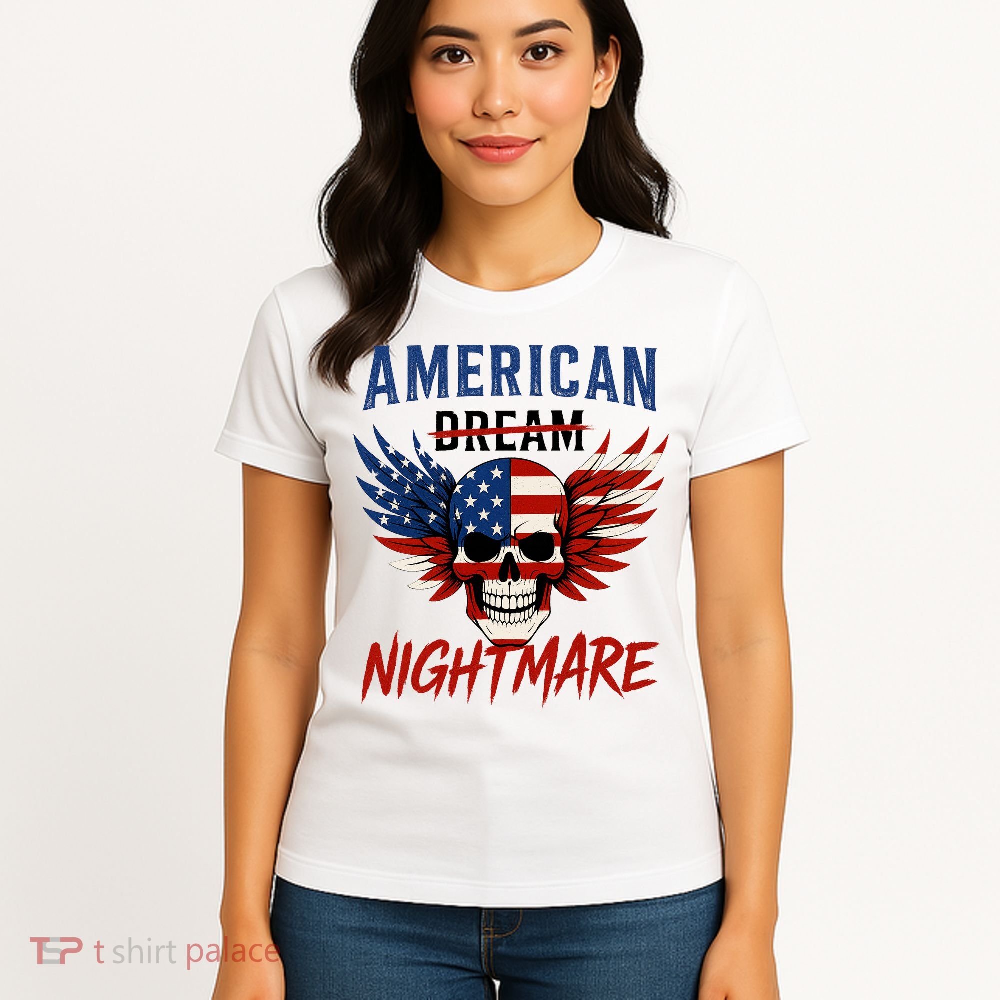 American Flag Dream Nightmare Women's T-Shirt