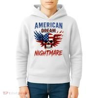American Flag Dream Nightmare Kids Hoodie thumb 4