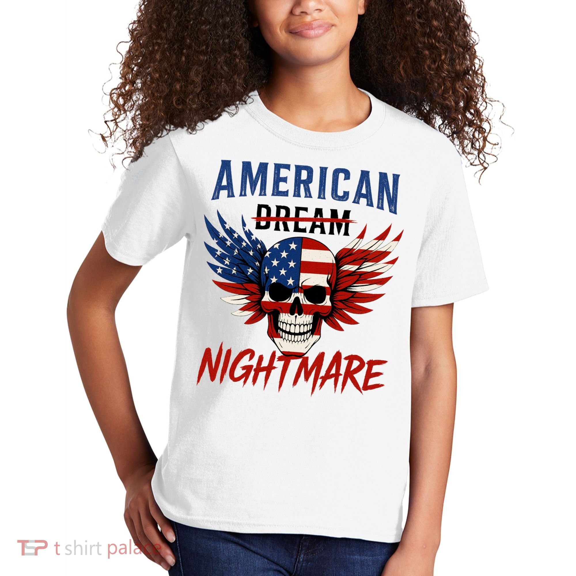 American Flag Dream Nightmare Kids T-Shirt