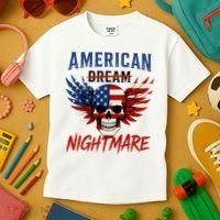 American Flag Dream Nightmare Kids T-Shirt thumb 3