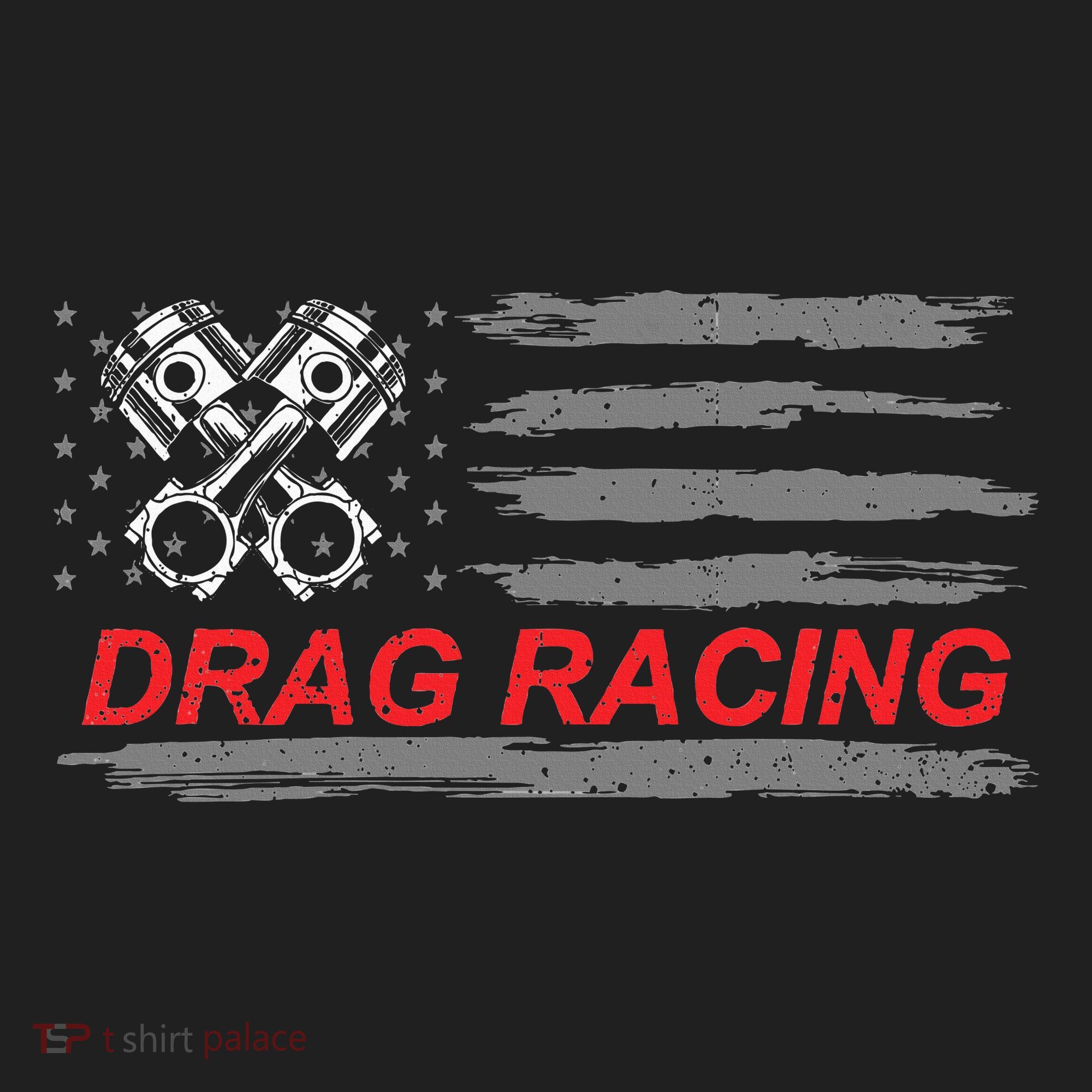 American Flag Drag Racing Car Lover Beanie