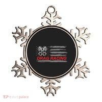 American Flag Drag Racing Car Lover Ornament thumb 0