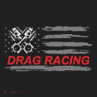 American Flag Drag Racing Car Lover Hat thumb 2