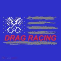 American Flag Drag Racing Car Lover Baby Bodysuit thumb 2