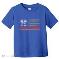 American Flag Drag Racing Car Lover Toddler T-Shirt thumb 0