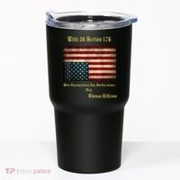 American Flag Distress Upside Down Thomas Jefferson Patriot Tumbler thumb 0